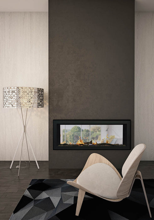 48" Gas Fireplace EMERSON-48-DELUXE-NG - side view