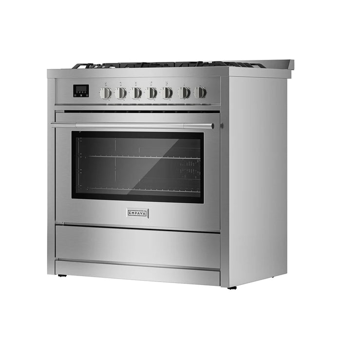 Empava EMPV-36GR12 gas range, right side view