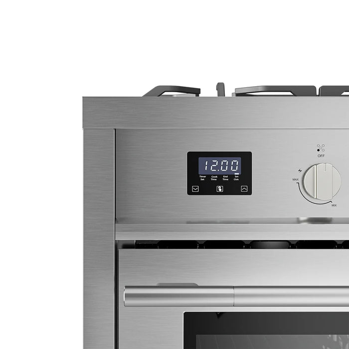 Close-up of the display screen on the Empava EMPV-36GR12 gas range