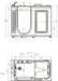 Empava 53" Freestanding Walk-in Whirlpool Bathtub with Left Drain EMPV-53WIT02 Empava