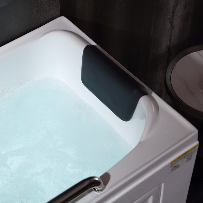 Empava 53" Freestanding Walk-in Whirlpool Bathtub with Left Drain EMPV-53WIT02 Empava