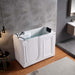 Empava 53" Freestanding Walk-in Soaking Bathtub with Left Drain EMPV-53WIT373 Empava