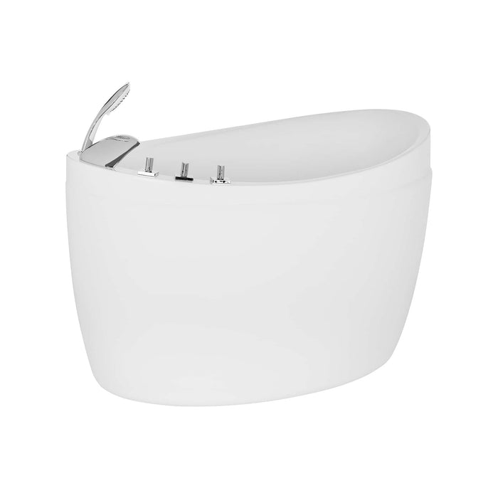 Empava 59" Freestanding Japanese-Style Soaking Tub with Reversible Drain (EMPV-59FT002) Empava