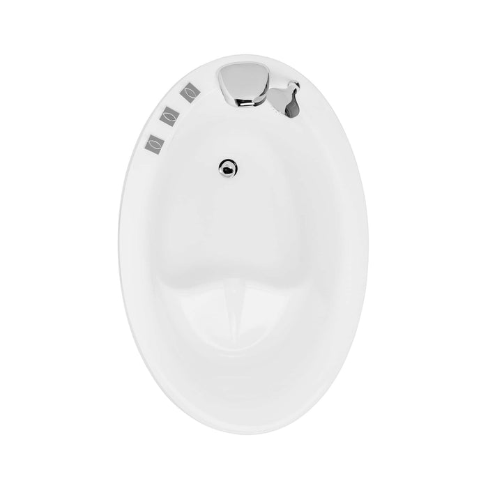 Empava 59" Freestanding Japanese-Style Soaking Tub with Reversible Drain (EMPV-59FT002) Empava