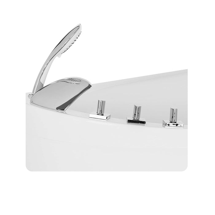 Empava 59" Freestanding Japanese-Style Soaking Tub with Reversible Drain (EMPV-59FT002) Empava