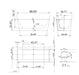 Empava 67" Freestanding Soaking Tub with Center Drain EMPV-67FT1516 Empava