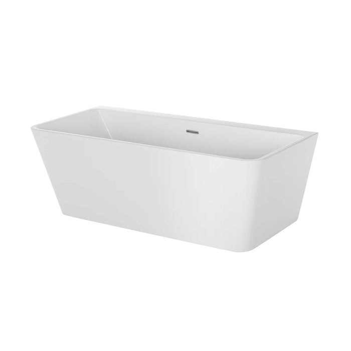 Empava 67" Freestanding Soaking Tub with Center Drain EMPV-67FT1516 Empava