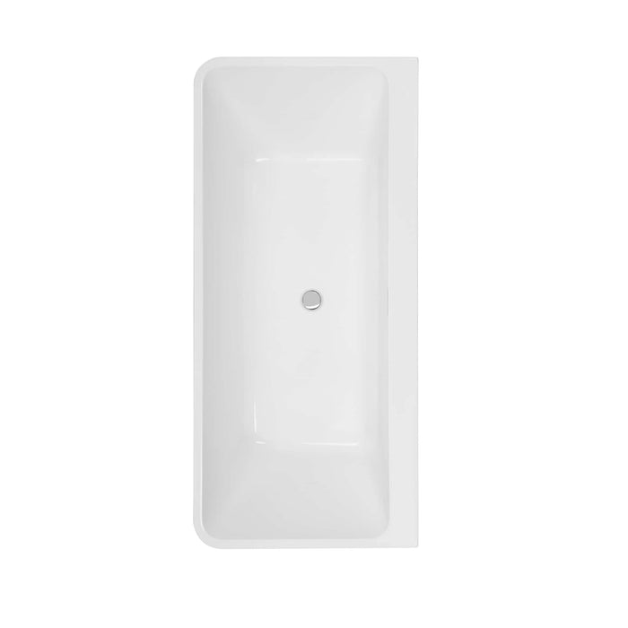 Empava 67" Freestanding Soaking Tub with Center Drain EMPV-67FT1516 Empava