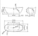 Empava 69" Freestanding Soaking Tub with Center Drain EMPV-69FT1603 Empava