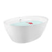 Empava 71" Freestanding Soaking Tub with Center Drain EMPV-71FT1503 Empava