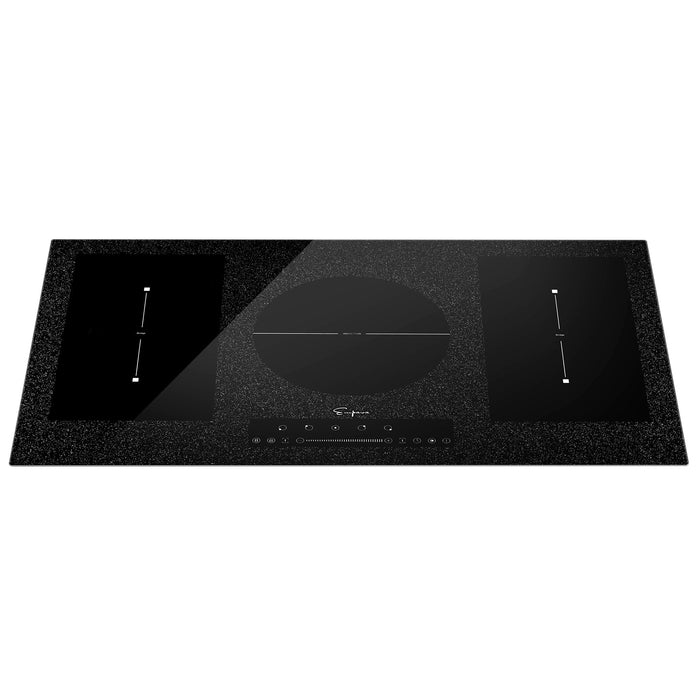 Empava EMPV-IDCF9 induction cooktop, angled top view showing the slider touch controls