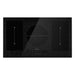 Empava EMPV-IDCF9 36 inch induction cooktop in black, top view with two bridge zones and a large central zone