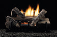 Empire 18" 10,000 BTU Whiskey River Refractory Log Set With Millivolt Control, Propane Gas Vent Free Contour Burner