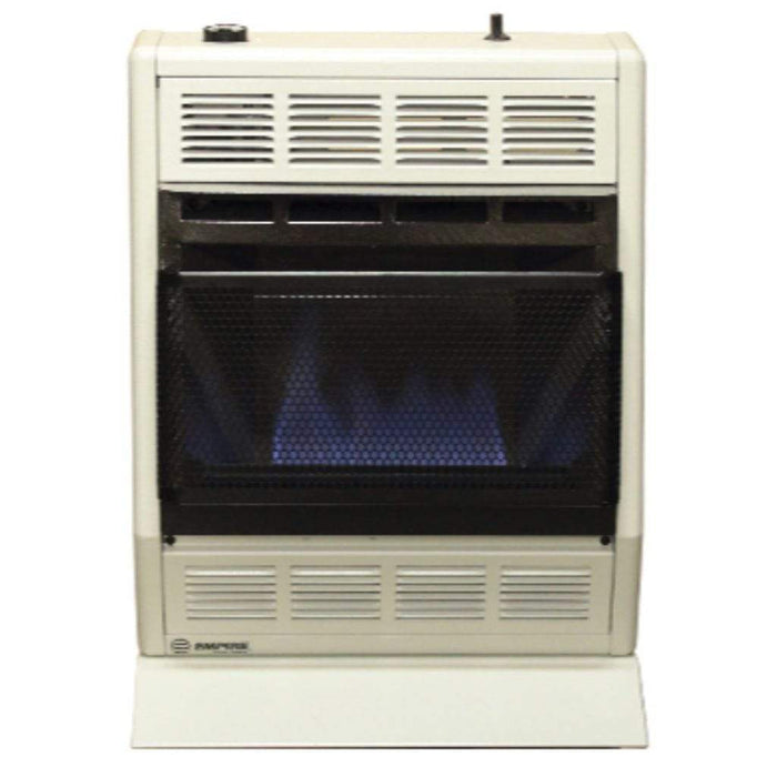 Empire 18" 10,000 BTU White Modulating Hydraulic Thermostat Control, Propane Gas Vent Free Blue Flame Heater BF10WLP Empire Comfort Systems