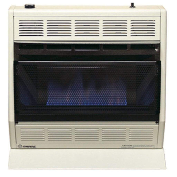 Empire 24" 30,000 BTU White Modulating Hydraulic Thermostat Control, Natural Gas Vent Free Blue Flame Heater BF30WNAT Empire Comfort Systems