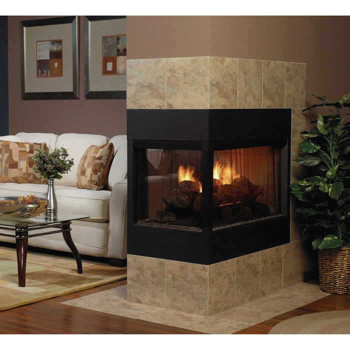 Empire 24" Stone River Multi Sided Ceramic Fiber Log Set (LSU24SF) - angle view