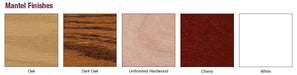 Empire 26" Standard Cabinet Mantel With Base in Oak Finish EMBF11SO Empire Comfort Systems