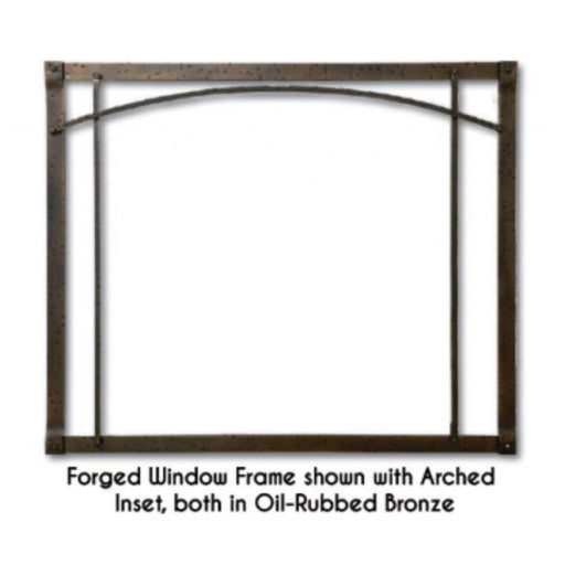 Empire 36" Oil-Rubbed Bronze Arch Forged Iron Inset for Rushmore DVCT36 Direct Vent Fireplace