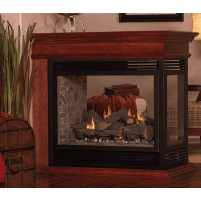 Empire 36" Unfinished Hardwood Mantel Base for Peninsula Fireplace