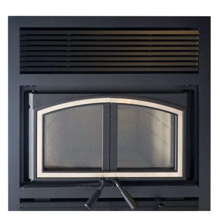 Empire 38" Nickel Door Overlay for St. Clair 4300 Wood Burning Fireplace