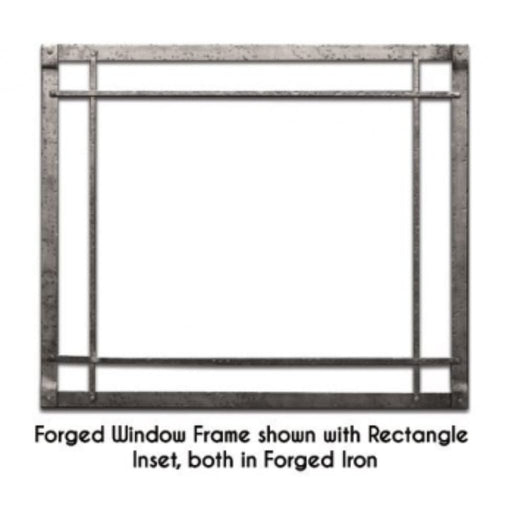 Empire 40" Oil-Rubbed Bronze Rectangle Forged Iron Inset for Rushmore DVCT40 Direct Vent Fireplace