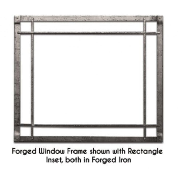 Empire 40" Oil-Rubbed Bronze Rectangle Forged Iron Inset for Rushmore DVCT40 Direct Vent Fireplace