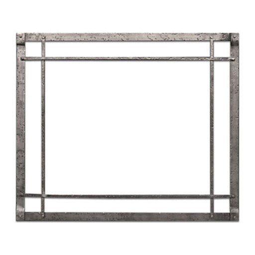 Empire 50" Distressed Pewter Rectangle Forged Iron Inset for Rushmore DVCT50 Direct Vent Fireplace