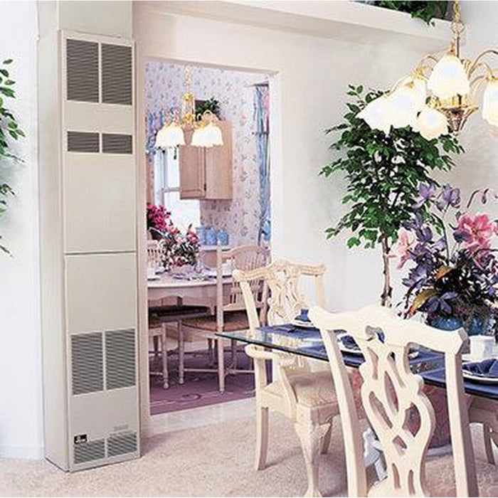 Empire 82" 55,000 BTU Beige Standing Pilot, Natural Gas Vented Counterflow Wall Furnace FAW55SPPXNAT Empire Comfort Systems