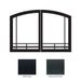 Empire Black Mission Arch Door Set for 32" Fireplace and Firebox