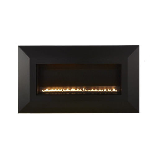 Empire Black Mitered Front for 30" Boulevard SL Vent Free Linear Fireplace