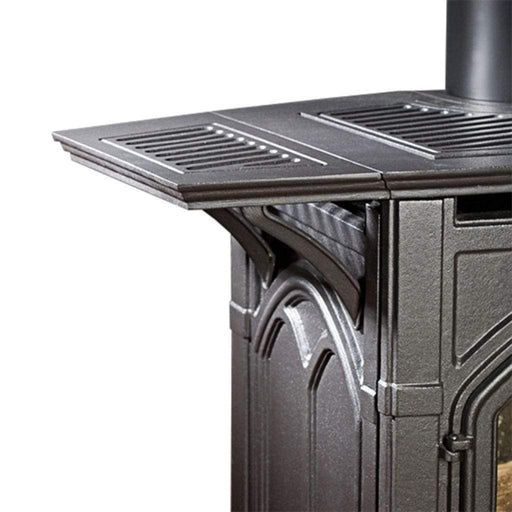 Empire Black Porcelain Shelf Kit for Cast Iron Stove