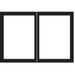 Empire Black Rectangle Door Set for 42" Fireplace