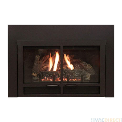 Empire Black Transom Decorative Door Front for 28" Small Innsbrook Direct Vent Fireplace Insert