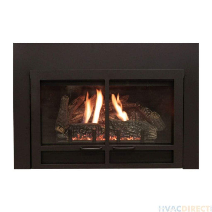 Empire Black Transom Decorative Door Front for 28" Small Innsbrook Direct Vent Fireplace Insert