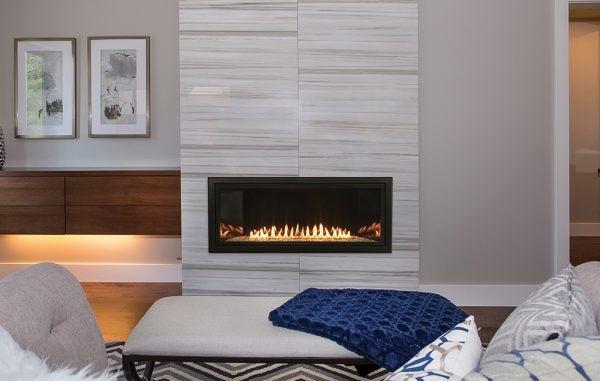 Empire Boulevard 36" Intermittent Pilot With Thermostat Variable Remote Control, Propane Gas Vent Free Linear Fireplace (VFLB36FP90P) - side view