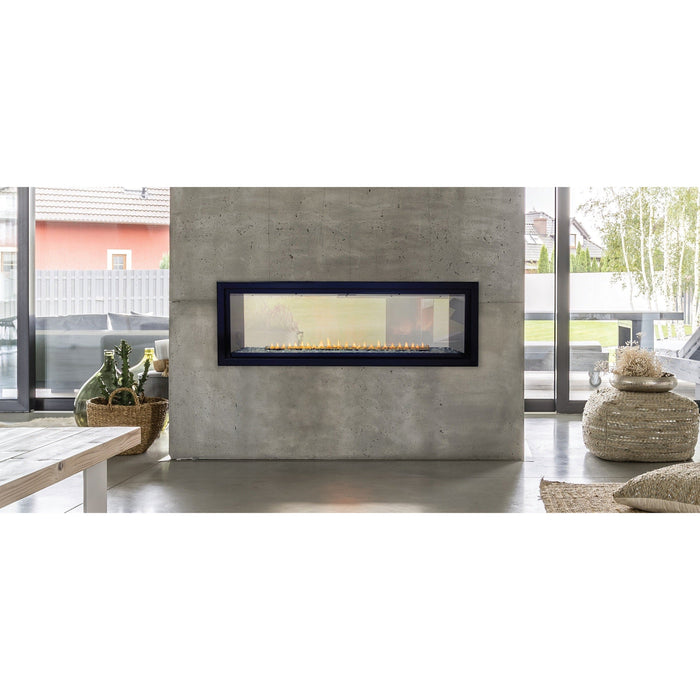 Empire Boulevard 48" Intermittent Pilot With Thermostat Variable Remote Control, Natural Gas Vent Free See Through Linear Fireplace (VFLB48SP90N) Empire Comfort Systems