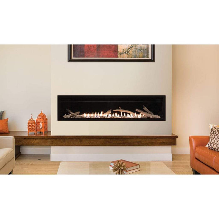 Empire Boulevard 60" Intermittent Pilot With Thermostat Variable Remote Control, Natural Gas Vent Free Linear Fireplace (VFLB60FP90N) Empire Comfort Systems