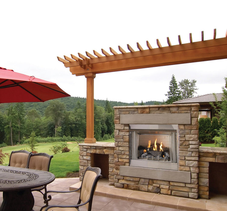 Empire Carol Rose Coastal 42" Stainless Steel Intermittent Pilot Control, Propane Gas Traditional Premium Outdoor Fireplace Empire Comfort Systems