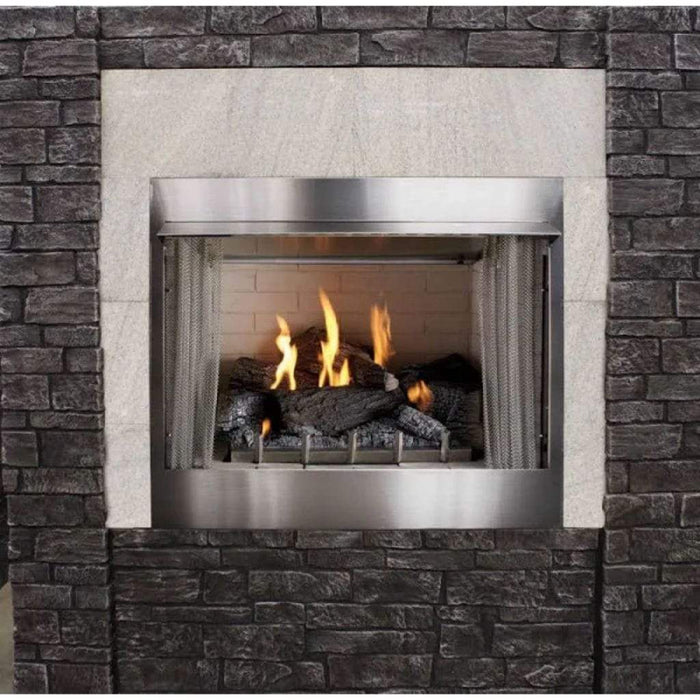 Empire Carol Rose Coastal 42" Stainless Steel Intermittent Pilot Control, Propane Gas Traditional Premium Outdoor Fireplace Empire Comfort Systems
