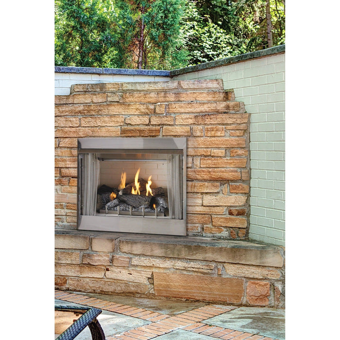 Empire Carol Rose Coastal 42" Stainless Steel Millivolt Control, Natural Gas Traditional Premium Outdoor Fireplace Empire Comfort Systems