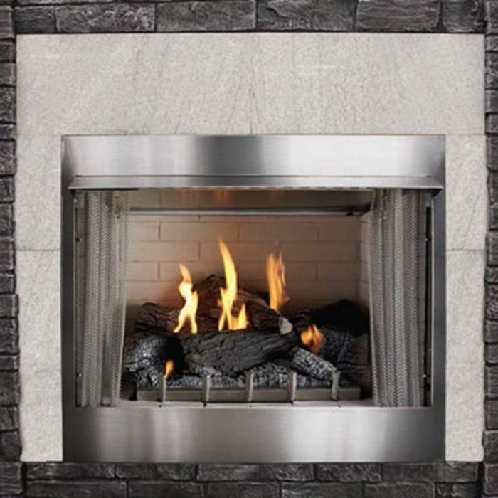 Empire Carol Rose Coastal 42" Stainless Steel Millivolt Control, Natural Gas Traditional Premium Outdoor Fireplace Empire Comfort Systems