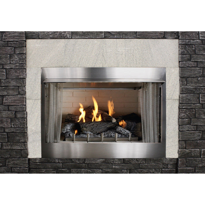 Empire Carol Rose Coastal 42" Stainless Steel Millivolt Control, Natural Gas Traditional Premium Outdoor Fireplace Empire Comfort Systems