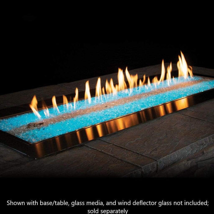Empire Carol Rose Coastal 48" Stainless Steel Manual Control With Multicolor LED Lighting, Propane Gas Outdoor Linear Fire Pit Empire Comfort Systems