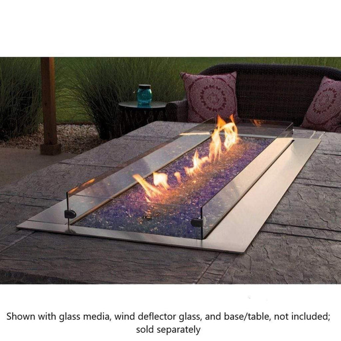 Empire Carol Rose Coastal 48" Stainless Steel Manual Control With Multicolor LED Lighting, Propane Gas Outdoor Linear Fire Pit Empire Comfort Systems