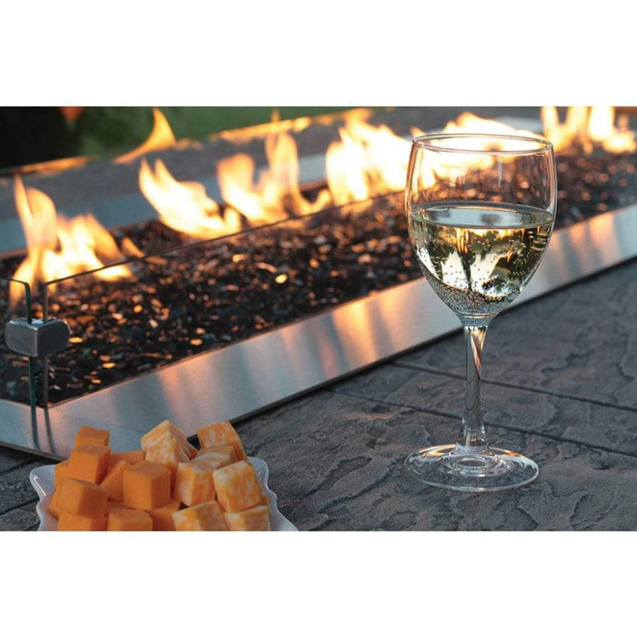 Empire High Wind Deflector Glass Panel Kit for 48" Carol Rose Coastal Outdoor Linear Fire Pit