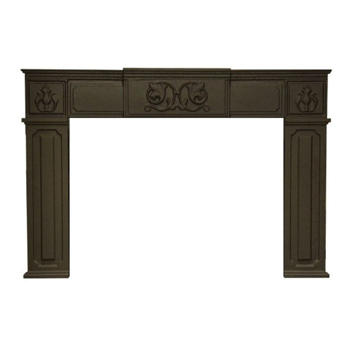 Empire Matte Black Cast Iron Surround for Innsbrook Small Fireplace Insert