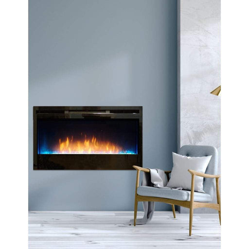 Empire Nexfire 34" Contemporary Linear Electric Fireplace With Thermostat Variable Remote Control EBL34 Empire Comfort Systems