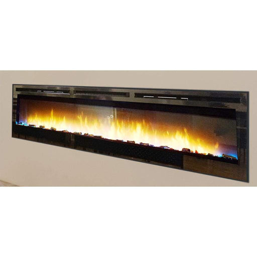 Empire Nexfire 74" Contemporary Linear Electric Fireplace With Thermostat Variable Remote Control