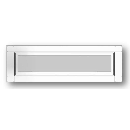 Empire Stainless Steel Exterior Wall Frame With Glass Window for 60" Boulevard Vent Free See Through Linear Fireplace