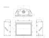Empire Tahoe Clean Face 42" Intermittent Pilot Control With On/Off Switch and Blower, Propane Gas Direct Vent Deluxe Fireplace Empire Comfort Systems